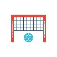 Creative Handball Goal Icon for Design vector