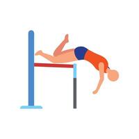High Jump Icon for Track and Field vector