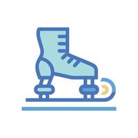 Stylized Inline Skating Graphic for Design vector