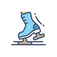 Creative Inline Skating Icon for Events vector