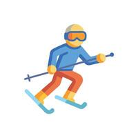 Creative Mogul Skiing Graphic Design vector
