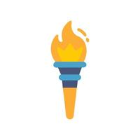 Icon of Olympic Torch Symbolizing Flame vector