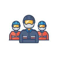 Icon Representation of Racing Pit Crew vector
