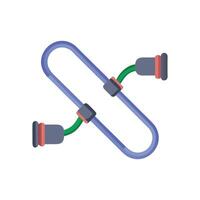 Resistance Bands Icon for Exercise Routines vector