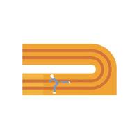 Icon Representation of Running Track vector