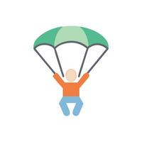 Icon for Skydiving Adventure Sports vector