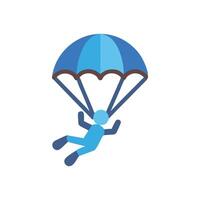 Skydiving Icon for Thrilling Experiences vector
