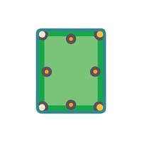 Icon Representation of Snooker Table vector
