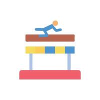 Steeplechase Icon for Track Events vector