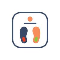 Icon for Step Counter App Interface vector
