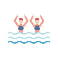 Icon Representation of Synchronised Swimming vector