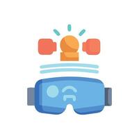 Virtual Reality Boxing Icon for Competitive Play vector