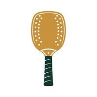 Classic padel racket palas marcraft design vector