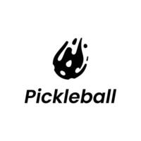 pickleball ball with speed fluid vector