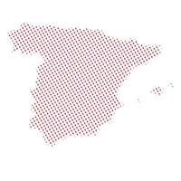 Spain map with padel image vector