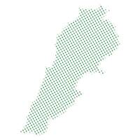 Map of lebanon with padel image vector