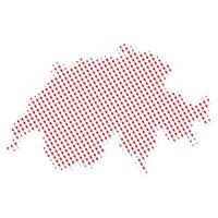 Switzerland map with racket padel image vector
