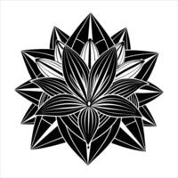 Abstract Lily Design vector