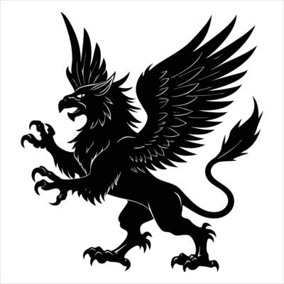 Griffin a mythical creature with the head.