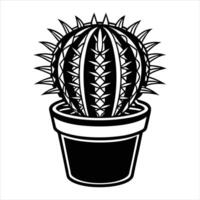 Cactus In Pot vector