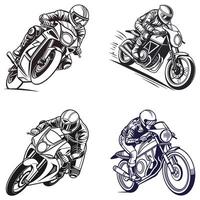 The Need for Speed Motorcycle Racing in Motion vector