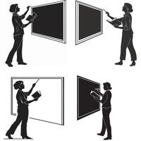 The Language of Motion Expressive Silhouettes in Action vector