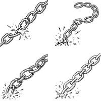 Strength in Defiance Breaking Chains of Oppression vector