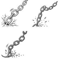 Chains of Freedom Breaking the Bonds of Resistance vector