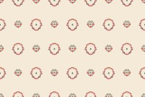 Floral seamless pattern element in Arabian style. Arabesque pattern. white background. vector