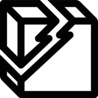 Damage, Defect, Broken Outline Icon vector