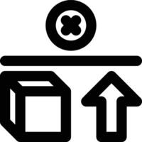 Maximum Stock, Level, Limit Outline Icon vector