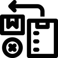 Backorder, Backordering, Back Ordering Outline Icon vector