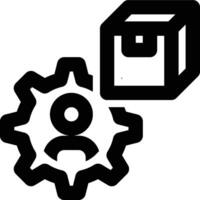 Administration, Logistics Management, Managing Outline Icon vector