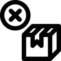 Out of Stock, Sold Out, Empty Stock Outline Icon vector