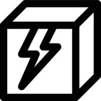 Fragile, Broken, Breakable Outline Icon vector