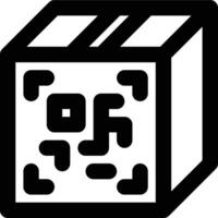 Qr Code, Scan, Product Outline Icon vector