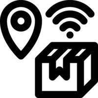 Online Tracking, Order Tracking, Delivery Outline Icon vector
