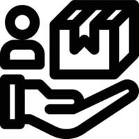Courier Service, Delivery Service, Logistic Services Outline Icon vector