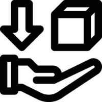 Demand, Logistic Services, Import Outline Icon vector