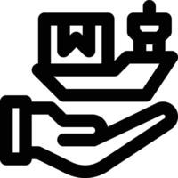 Freight Forwarder, Service, Freight Forwarding Outline Icon vector