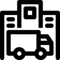 Logistic Company, Logistics, Courier Outline Icon vector