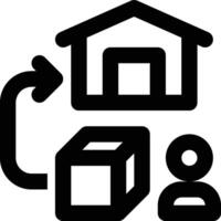 Reverse Logistics, Product, Return Outline Icon vector