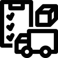 Logistics Management, Check List, Checklist Outline Icon vector