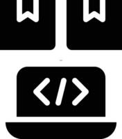 Logistic System, Logistics, Inventory Glyph Solid Icon vector