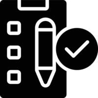 Order Completed, Order Confirmed, Order Accepted Glyph Solid Icon vector