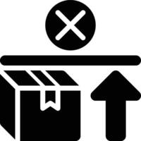 Maximum Stock, Level, Limit Glyph Solid Icon vector