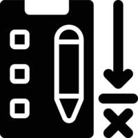 Minimum Order, Quantity, Limit Order Glyph Solid Icon vector