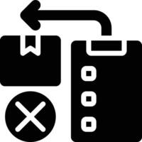 Backorder, Backordering, Back Ordering Glyph Solid Icon vector