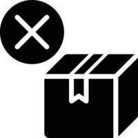Out of Stock, Sold Out, Empty Stock Glyph Solid Icon vector