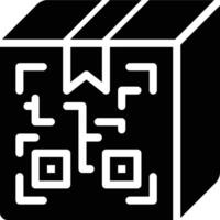 QR Code, Scan, Product Glyph Solid Icon vector